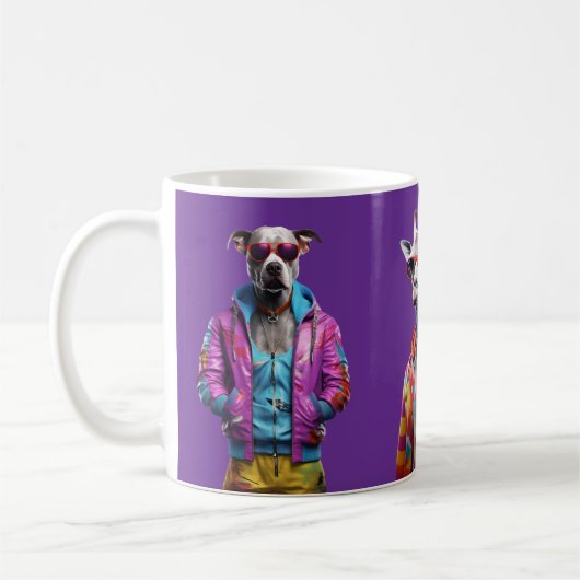 Cool Crew – Colour-Pop Animal Squad Paarse Mok (Links)