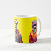 Cool Crew – Colour-Pop Animal Squad Yellow Mug Koffiemok (Voorkant rechts)
