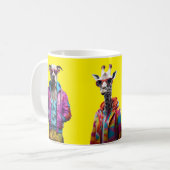 Cool Crew – Colour-Pop Animal Squad Yellow Mug Koffiemok (Voorkant links)