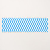 Cool Crimson Blue Waves Surfende Yoga Mat (Achterkant (horizontaal))