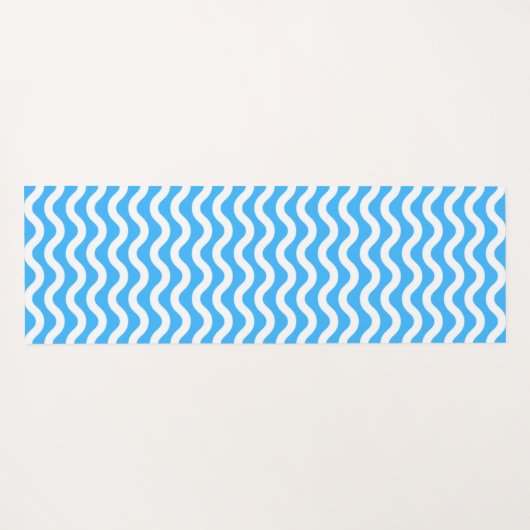 Cool Crimson Blue Waves Surfende Yoga Mat (Achterkant (horizontaal))