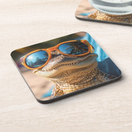 Cool Croc Bier Onderzetter (Linkerzijde)