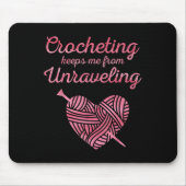 Cool Crochet Lover Design For Men Women Crocheting Muismat (Voorkant)