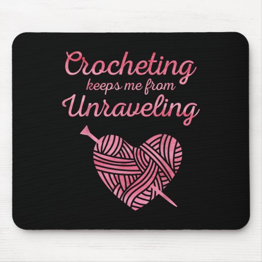 Cool Crochet Lover Design For Men Women Crocheting Muismat (Voorkant)