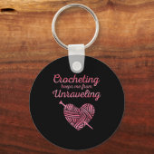 Cool Crochet Lover Design For Men Women Crocheting Sleutelhanger (Voorkant)