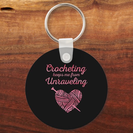 Cool Crochet Lover Design For Men Women Crocheting Sleutelhanger (Voorkant)