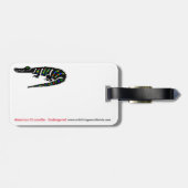 Cool CROCODILE - Bedreigd dier - Groen Bagagelabel (Achterkant horizontaal)