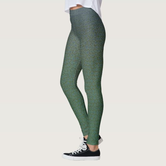 Cool Crocodile Fun Unique Pattern Art Leggings (Links)