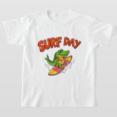 Cool Crocodile – Leuke zomerse strandkunst T-shirt (Laagn)