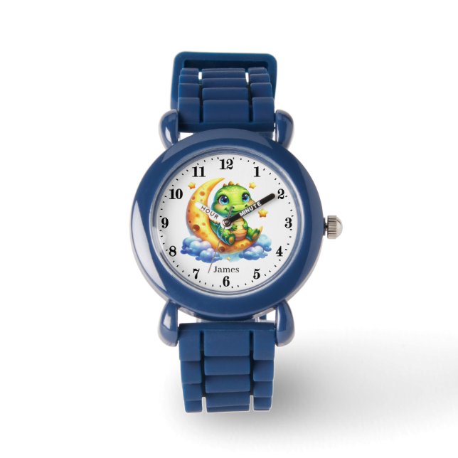 Cool Crocodile naam toevoegen Horloge (Voorkant)