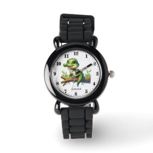 Cool Crocodile voeg naam toe Horloge