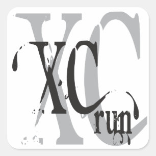 Cool Cross Country Running XC Sticker