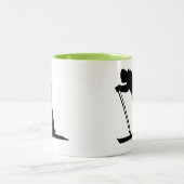 Cool Cross Country Snow Ski Tweekleurige Koffiemok (Center)