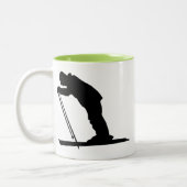 Cool Cross Country Snow Ski Tweekleurige Koffiemok (Links)