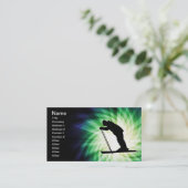 Cool Cross Country Snow Ski Visitekaartje (Staand voorkant)