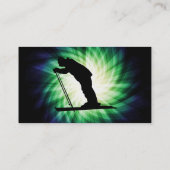 Cool Cross Country Snow Ski Visitekaartje (Achterkant)