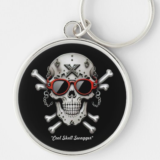 "Cool Crossbones-illustraties" Sleutelhanger (Voorkant)