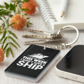 Cool Cruise Art Cruise Vakantie Cruiseschip Sleutelhanger (Voorkant Rechts)