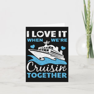 Cool Cruise Art Mannen Vrouwen Cruiseschip Koppel Kaart