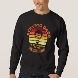 Cool Crypto Vader Kunst In Vintage Stijl Met Rood Trui