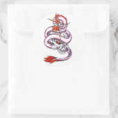 Cool Crystal Dragon en Skull stijl sticker (Tas)