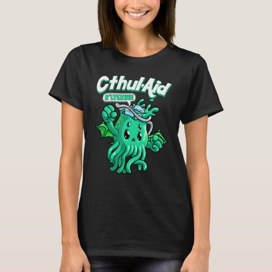 Cool Cthulhu Hulp  Cthulhu R'lyeehh Schattig Meme  T-shirt (Voorkant)