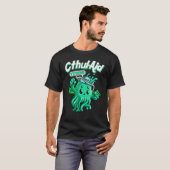 Cool Cthulhu Hulp  Cthulhu R'lyeehh Schattig Meme  T-shirt (Voorkant volledig)
