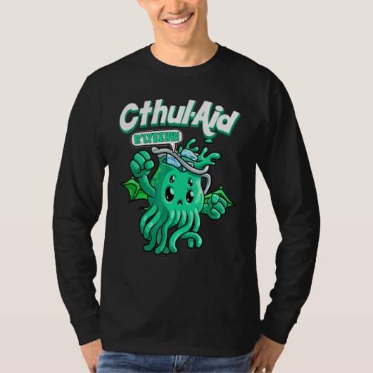 Cool Cthulhu Hulp  Cthulhu R'lyeehh Schattig Meme  T-shirt (Voorkant)