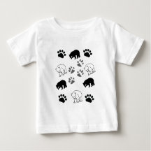 Cool Cub Peuter Shirt | Ijsbeer & Pootafdruk Grafi
