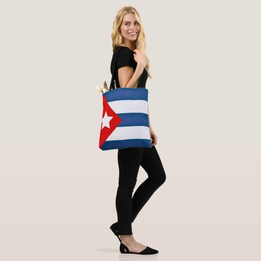 Cool Cuba Flag Mode Tote Bag (Op model)