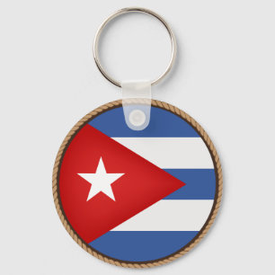 Cool Cuba Vlag Seal Sleutelhanger