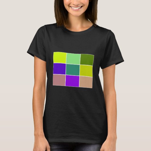 Cool Cube Graphic Art T-Shirt Apparel Vrouwen Mann (Voorkant)