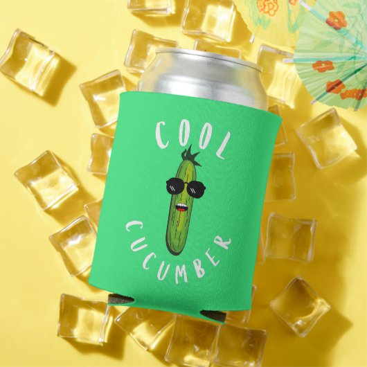 Cool Cucumber Funny Vegan Blikjeskoeler (Insitu Zomer)