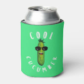 Cool Cucumber Funny Vegan Blikjeskoeler (Blikje Voorkant)