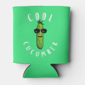 Cool Cucumber Funny Vegan Blikjeskoeler (Voorkant)