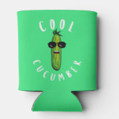 Cool Cucumber Funny Vegan Blikjeskoeler (Achterkant)