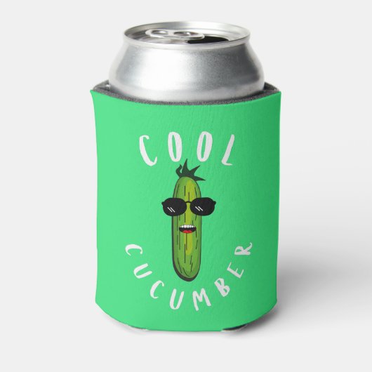 Cool Cucumber Funny Vegan Blikjeskoeler (Blikje Achterkant)