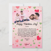 Cool Cucumber Love Valentijnsdag Feestdagenkaart (Achterkant)