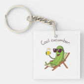 Cool Cucumber Sleutelhanger (voorkant)