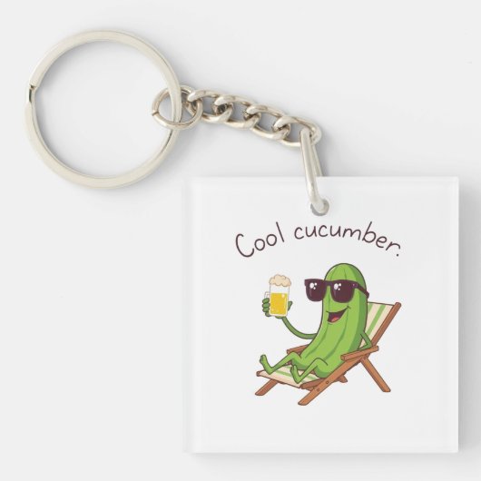 Cool Cucumber Sleutelhanger (voorkant)