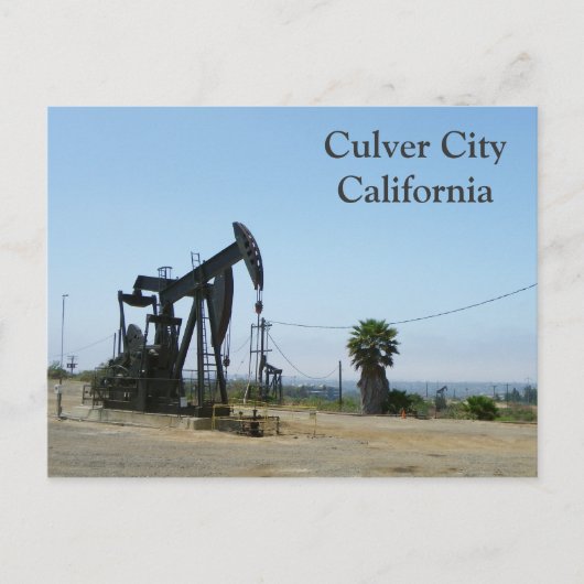 Cool Culver City/Oil Rig Briefkaart! Briefkaart (Voorkant)