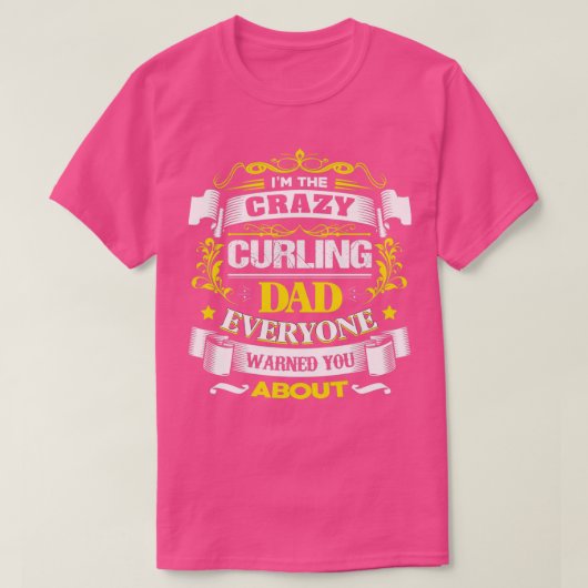 Cool Curling Dad Best Fathers Day Gift T-shirt (Design voorkant)