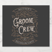 Cool Custom Bachelor Party Bier Etiket (Enkel label)