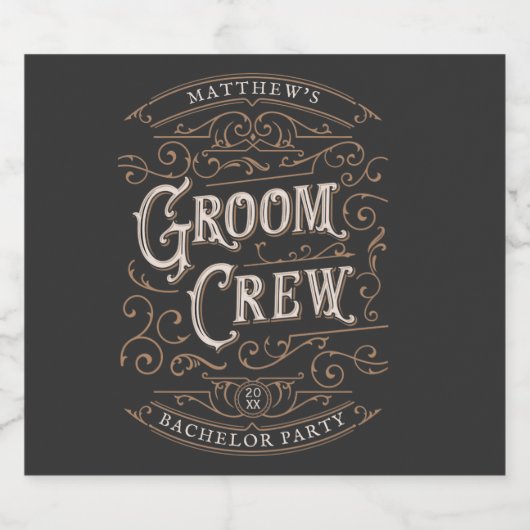 Cool Custom Bachelor Party Bier Etiket (Enkel label)