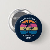 Cool Custom Beach Party Familie Reünie Ronde Button 5,7 Cm (Voorkant /achterkant)