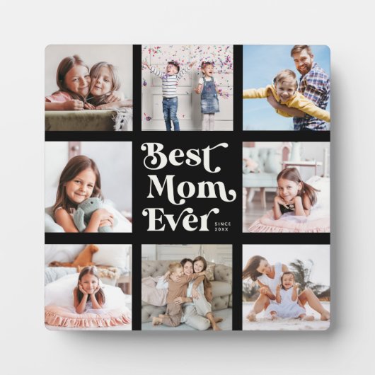 Cool Custom Best Ma Ever Moderne Photo Collage Fotoplaat (Voorkant)