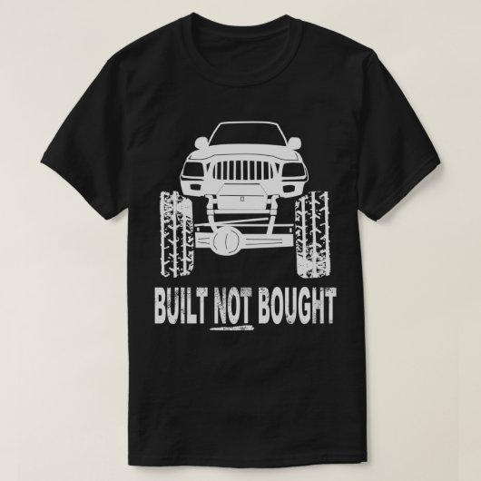 Cool Custom Build NOT BRED Rock Crawler Mudding T-shirt (Design voorkant)