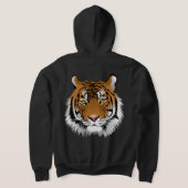 Cool custom cadeau voor haar Wild animal Tiger Bla Hoodie (Laag Achter)