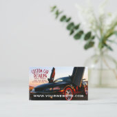 Cool Custom Car Details Visitekaartje (Staand voorkant)