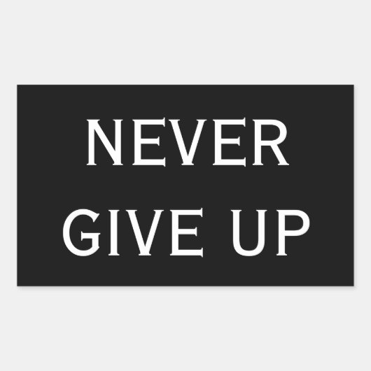 Cool Custom Color Black Geef nooit Stickers op (Voorkant)